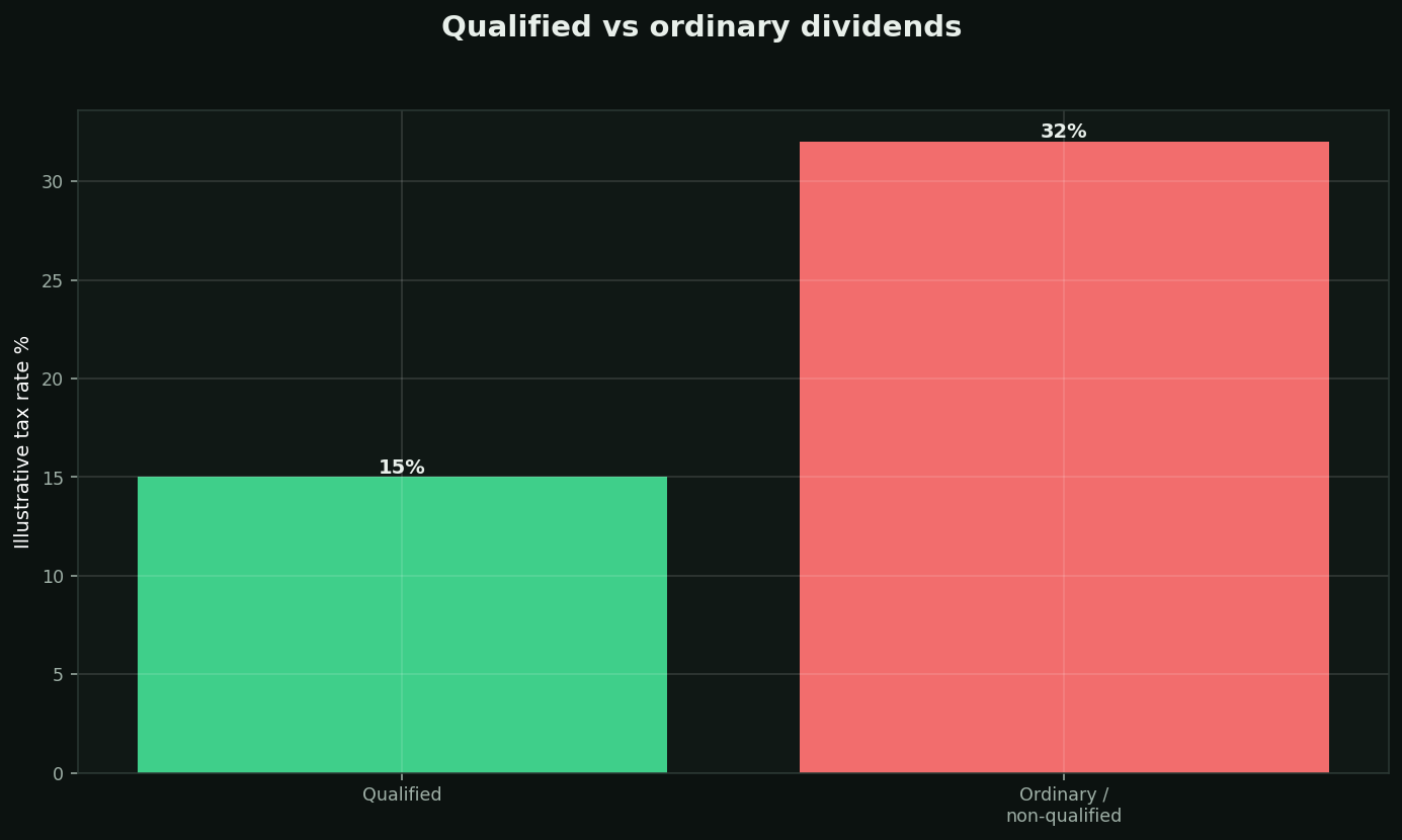 How dividends are taxed chart